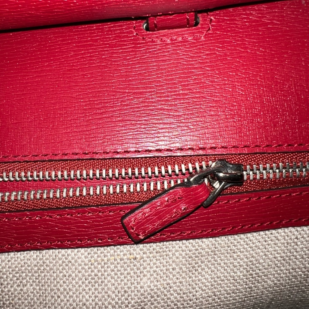 Authentic Gucci Leather Blooms Bamboo Daily Large Satchel - Picture 12 of 16